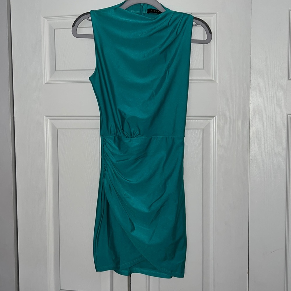 Hot Miami Styles Turquoise Dress